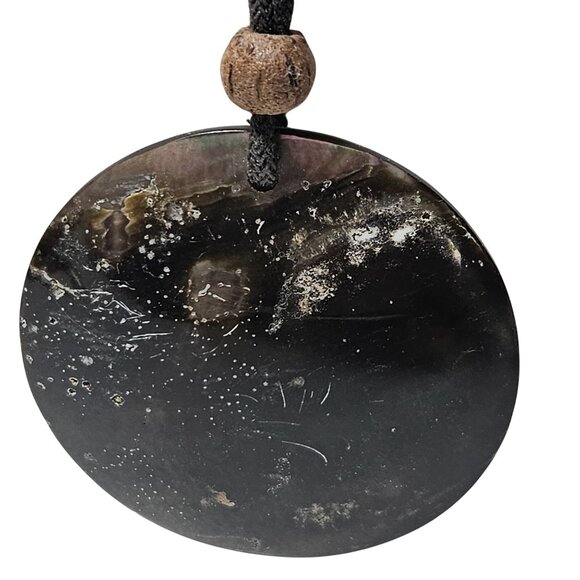 Handcrafted Mother Of Pearl Turtle Pendant Necklace Beach Core Surfer Jewelry - Picture 3 of 6